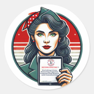 Stick with Purpose: Jenseits von Riveting Sticker! Runder Aufkleber