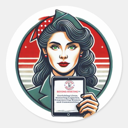 Stick with Purpose: Jenseits von Riveting Sticker! Runder Aufkleber (Vorderseite)