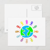Stick World Postkarte (Vorne/Hinten)