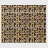 Stickball, Street Baseball Geschenkpapier (Flach)