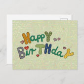 Stickbild Postkarte (Vorne/Hinten)