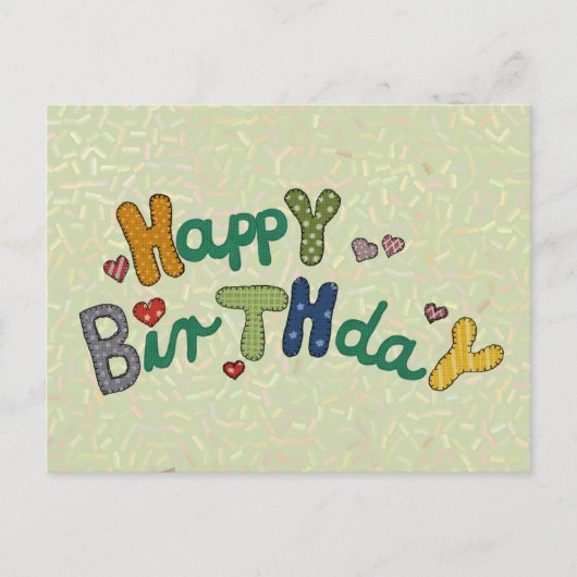 Stickbild Postkarte (Vorderseite)