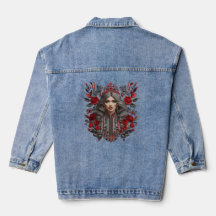 Stickdesign Denim Jacket