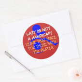 STICKEN SIE DIESE BOTSCHAFT, WO SIE GEHÖRT! RUNDER AUFKLEBER (Umschlag)