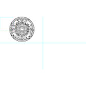 Sticken Sie Ihre eigenen Mandala-Gewebe-Ziegen Stoff (Kachel)