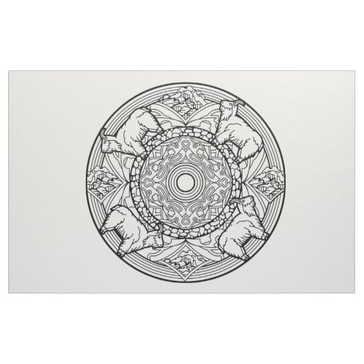 Sticken Sie Ihre eigenen Mandala-Gewebe-Ziegen Stoff (Fat Quarter (45,7 x 55,9 cm))