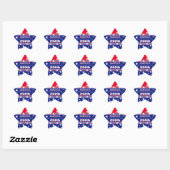 Sticker250 AMERIKA Stern-Aufkleber (Blatt)