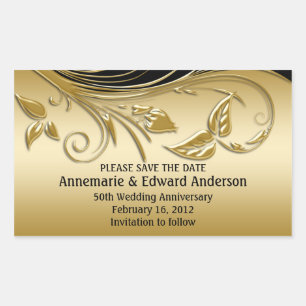 Sticker - 50. Hochzeitstag Save the Date