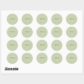 Sticker...alte Rose Runder Aufkleber (Blatt)