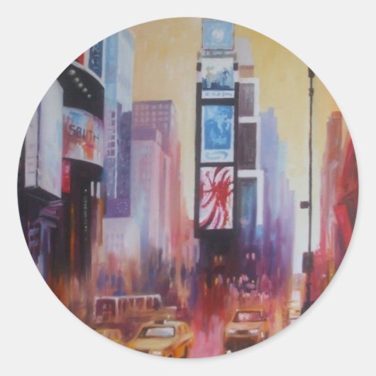 Sticker am Times Square (Vorderseite)
