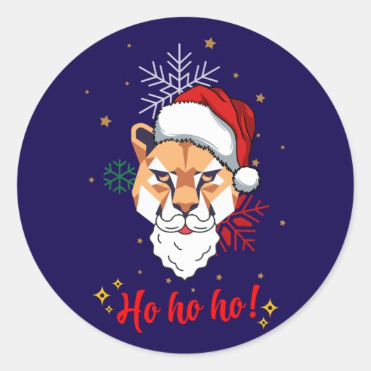 sticker animal ho ho ho  (Vorderseite)