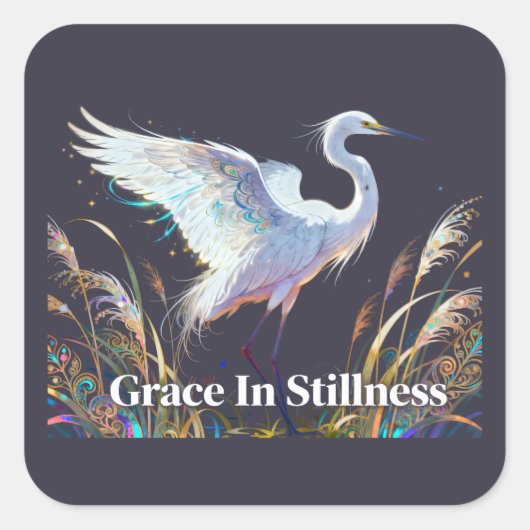 Sticker 'Anmut in Stille' (Vorderseite)