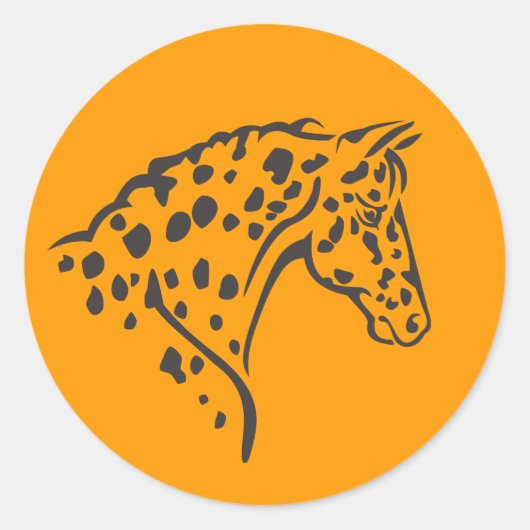STICKER — Appaloosa gelb (Vorderseite)