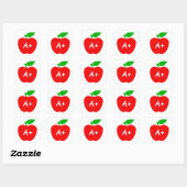Sticker, Apple -, Customizable Quadratischer Aufkleber (Blatt)