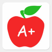 Sticker, Apple -, Customizable Quadratischer Aufkleber (Vorderseite)