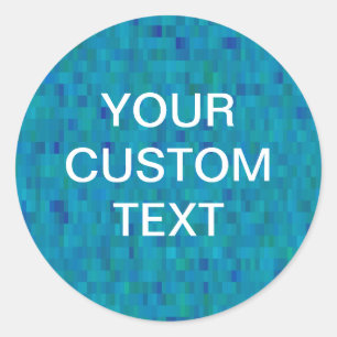 Sticker aqua tiles modernes Muster