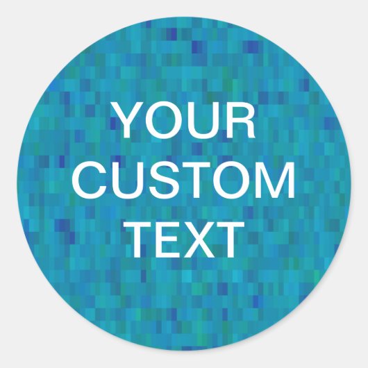 Sticker aqua tiles modernes Muster (Vorderseite)