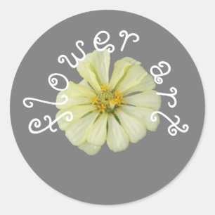 Sticker Art White Blume