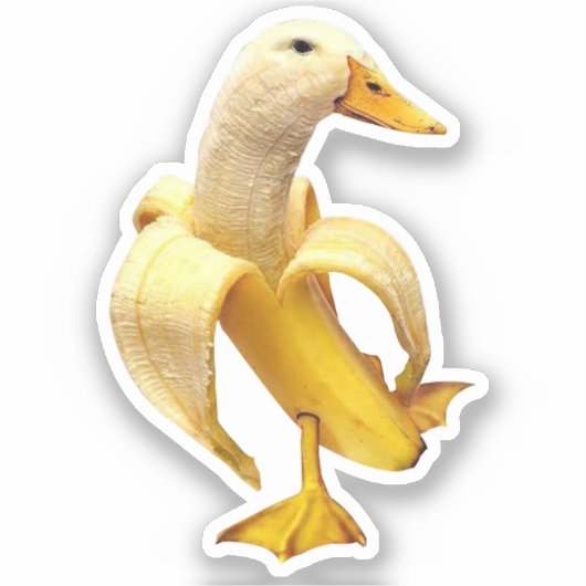 Sticker Banana Duck Meme (Vorderseite)