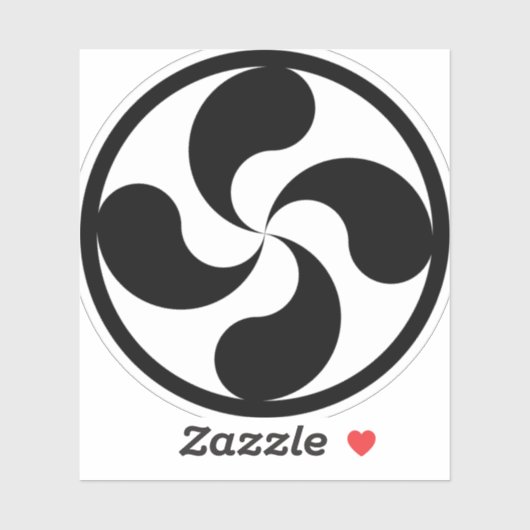 Sticker Baskenkreuz (Blatt)