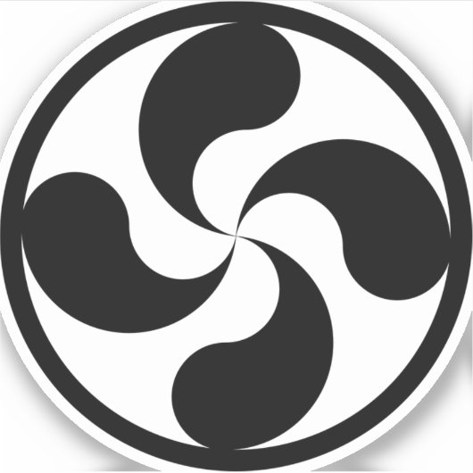 Sticker Baskenkreuz (Vorderseite)
