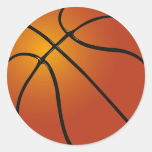 Sticker/Basketball Runder Aufkleber
