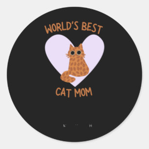 Sticker 'Beste Orangenkatzenmutter der Welt'