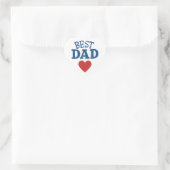 Sticker Bester Vater mit Herz (Tasche)