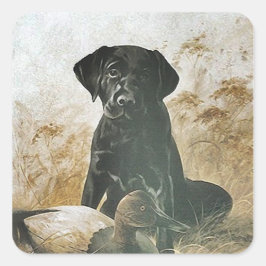 STICKER Black Lab Labradors Retrievers Upland Hund