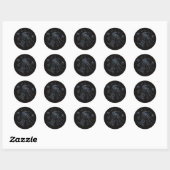 Sticker Black Masonic Fantasy Blue (Blatt)