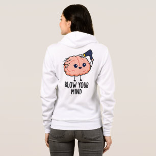 Sticker blasen - Niedliches Gehirn mit Haartrockne Hoodie