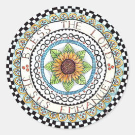 Sticker Bless für den Herrn Runde