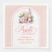 Sticker Blush und goldene Servietten Perlen und Pr (Vorderseite)