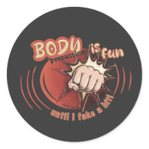 Sticker body percussion is fun