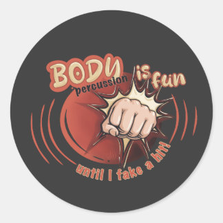 Sticker body percussion is fun
