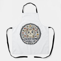 Sticker Bomb Doodle Katze POD Vektorkunst - Sticke