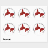 Sticker Cabernet CHA Blanc Rond Bordeaux (Blatt)