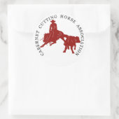 Sticker Cabernet CHA Blanc Rond Bordeaux (Tasche)