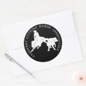 Sticker Cabernet CHA Noir Rond Blanc (Umschlag)