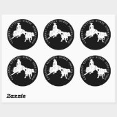 Sticker Cabernet CHA Noir Rond Blanc (Blatt)