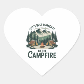 Sticker „Campfire Moments“ | Retro-Campingzelt