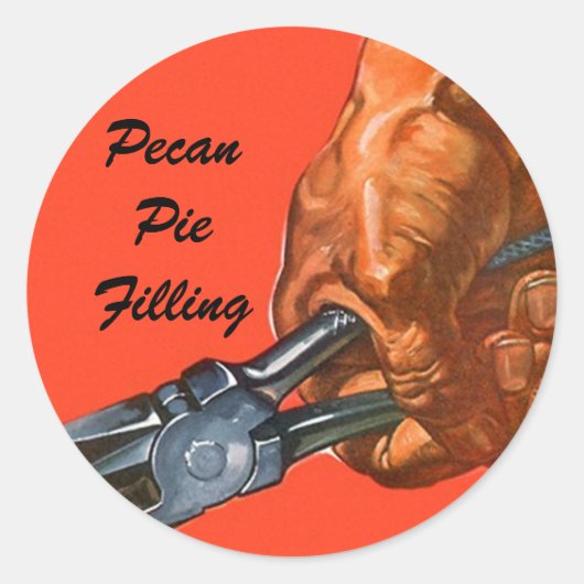 Sticker Canning Pecan Pecans Nut Cracker (Vorderseite)