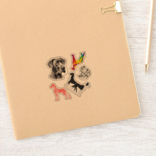 Sticker Carsticker Große Dane Collection