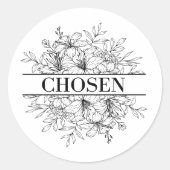Sticker Chosen Glaube Christentum glauben (Vorderseite)