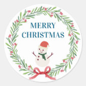 Sticker Christmas Tree Snowman Christmas Party I (Vorderseite)