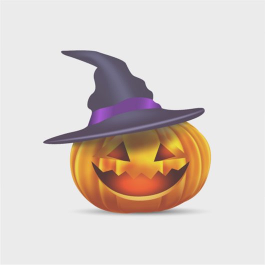 Sticker Citrouille Halloween (Vorderseite)