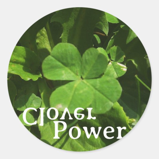 Sticker 'Clover Power' (Vorderseite)