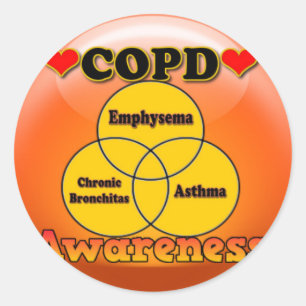 STICKER-COPD RUNDER AUFKLEBER