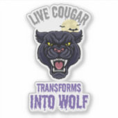 sticker cougar live  (Vorderseite)