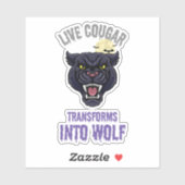 sticker cougar live  (Blatt)
